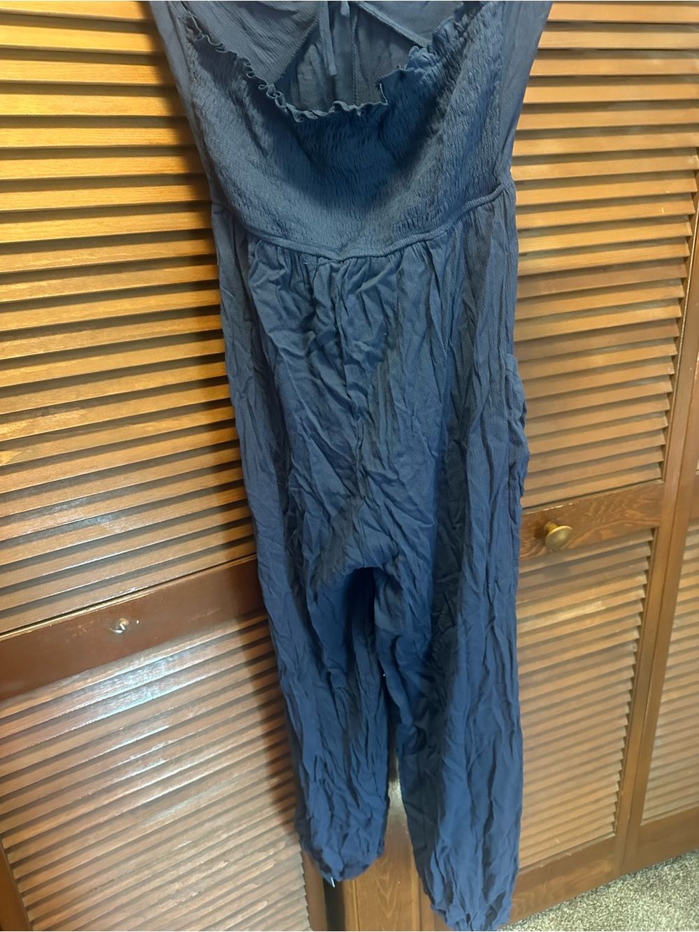 CUPSHE Navy Blue Halter Jumpsuit – Size Small – NWT - Picture 5 of 7